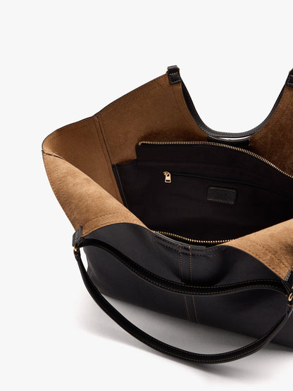 Shopper Bag With Topstitching L