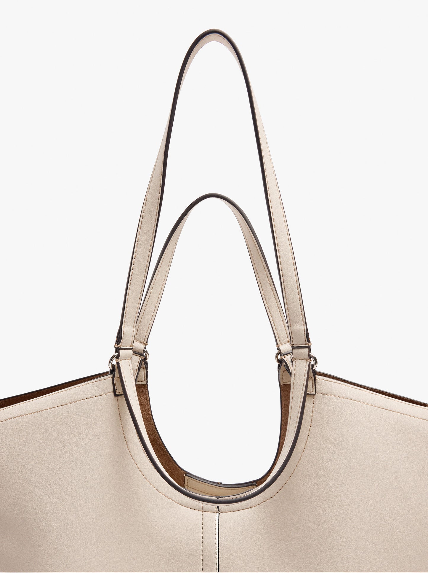 Shopper Bag With Topstitching L