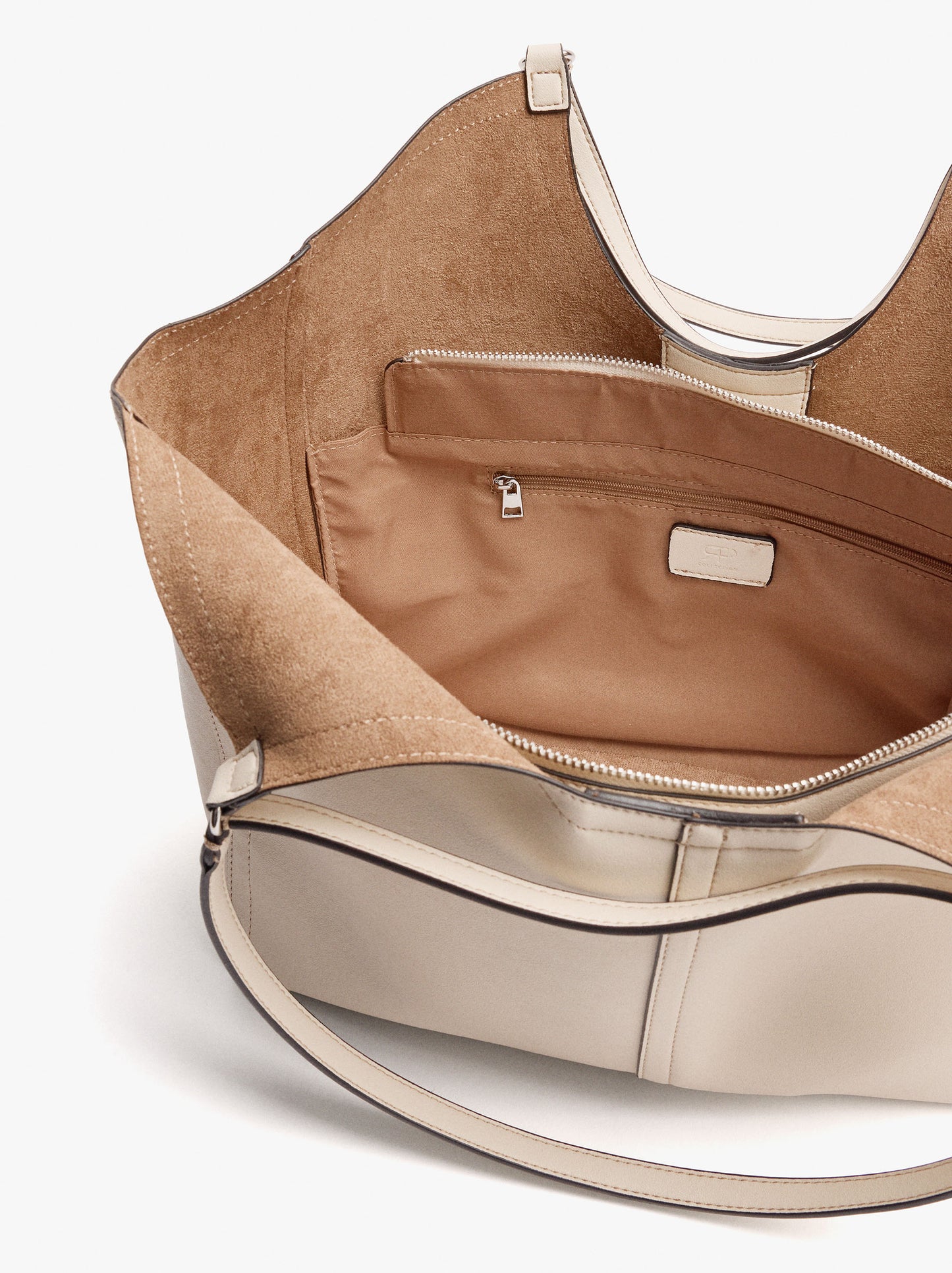 Shopper Bag With Topstitching L