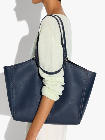 Shopper Bag With Topstitching L