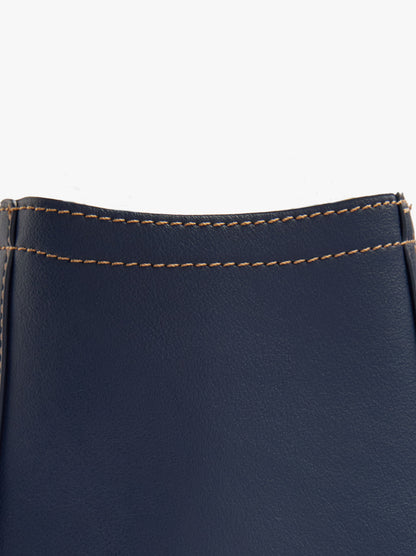 Shopper Bag With Topstitching L