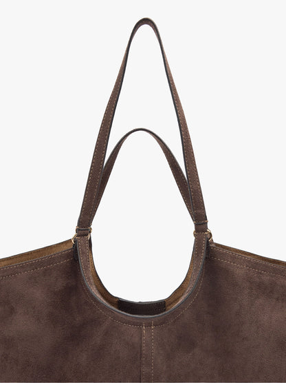 Shopper Bag With Leather-Effect Topstitching