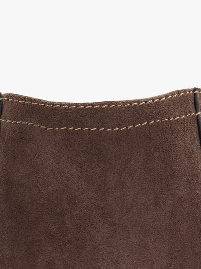 Shopper Bag With Leather-Effect Topstitching