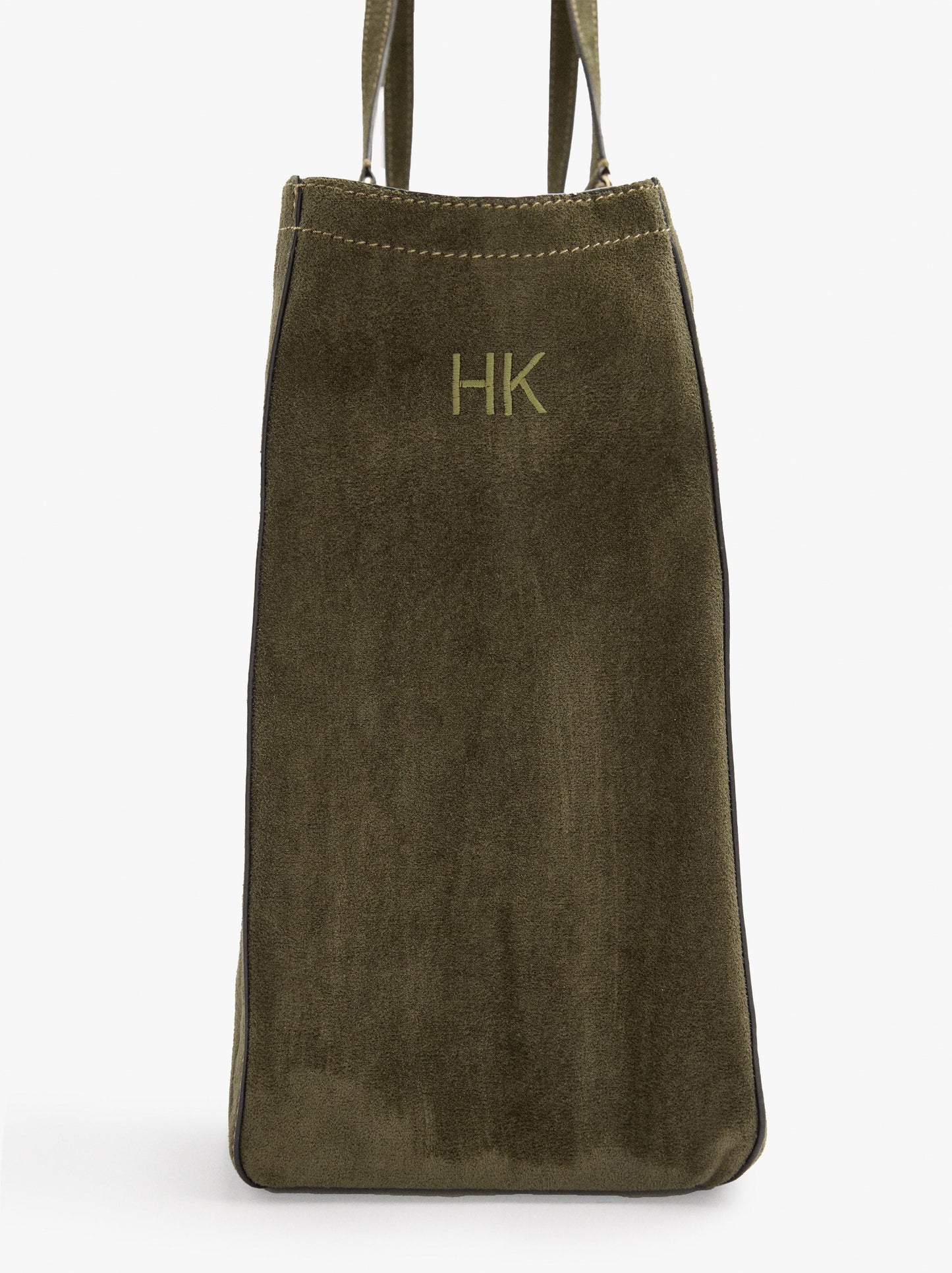 Shopper Bag With Leather-Effect Topstitching