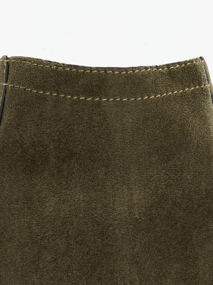 Shopper Bag With Leather-Effect Topstitching