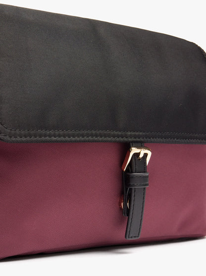 Crossbody Bag With Colour Block Nylon