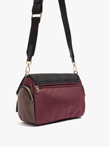Crossbody Bag With Colour Block Nylon