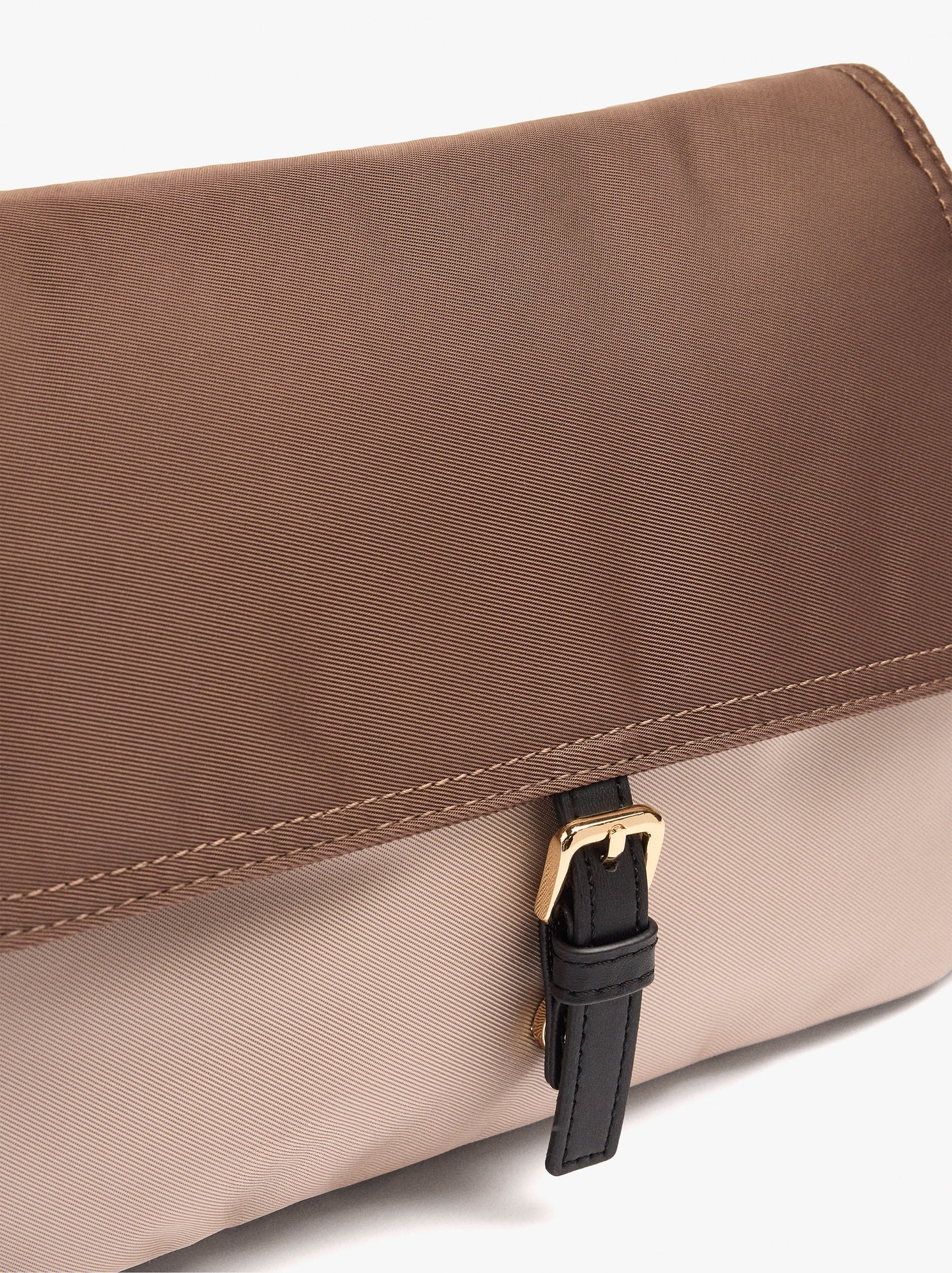 Crossbody Bag With Colour Block Nylon