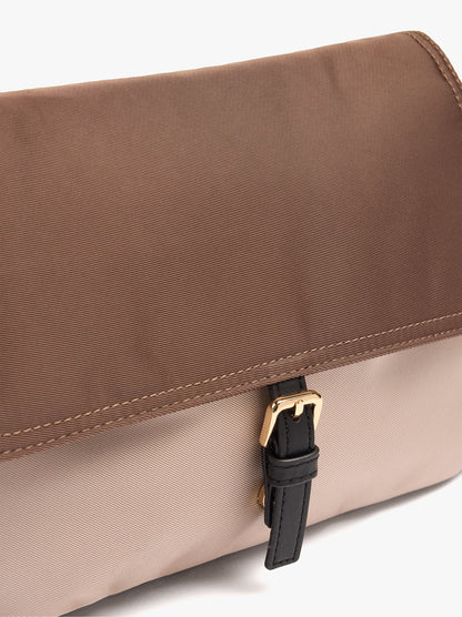 Crossbody Bag With Colour Block Nylon