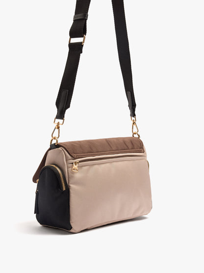 Crossbody Bag With Colour Block Nylon