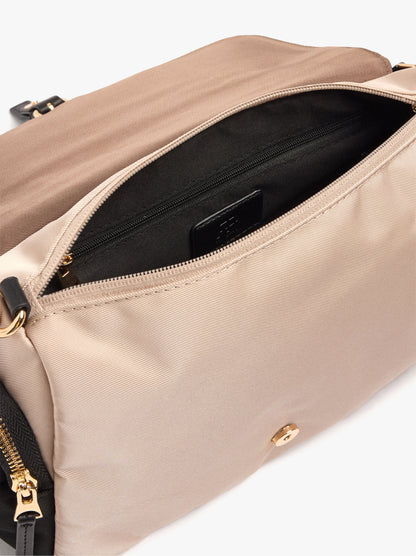 Crossbody Bag With Colour Block Nylon