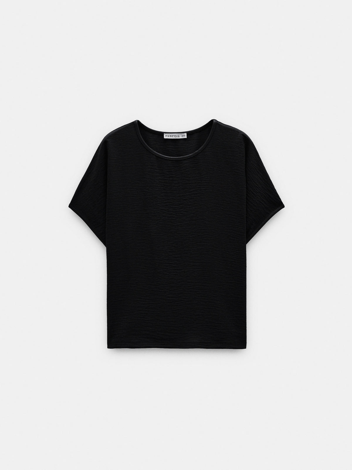 Blouse With Leather-Effect Details