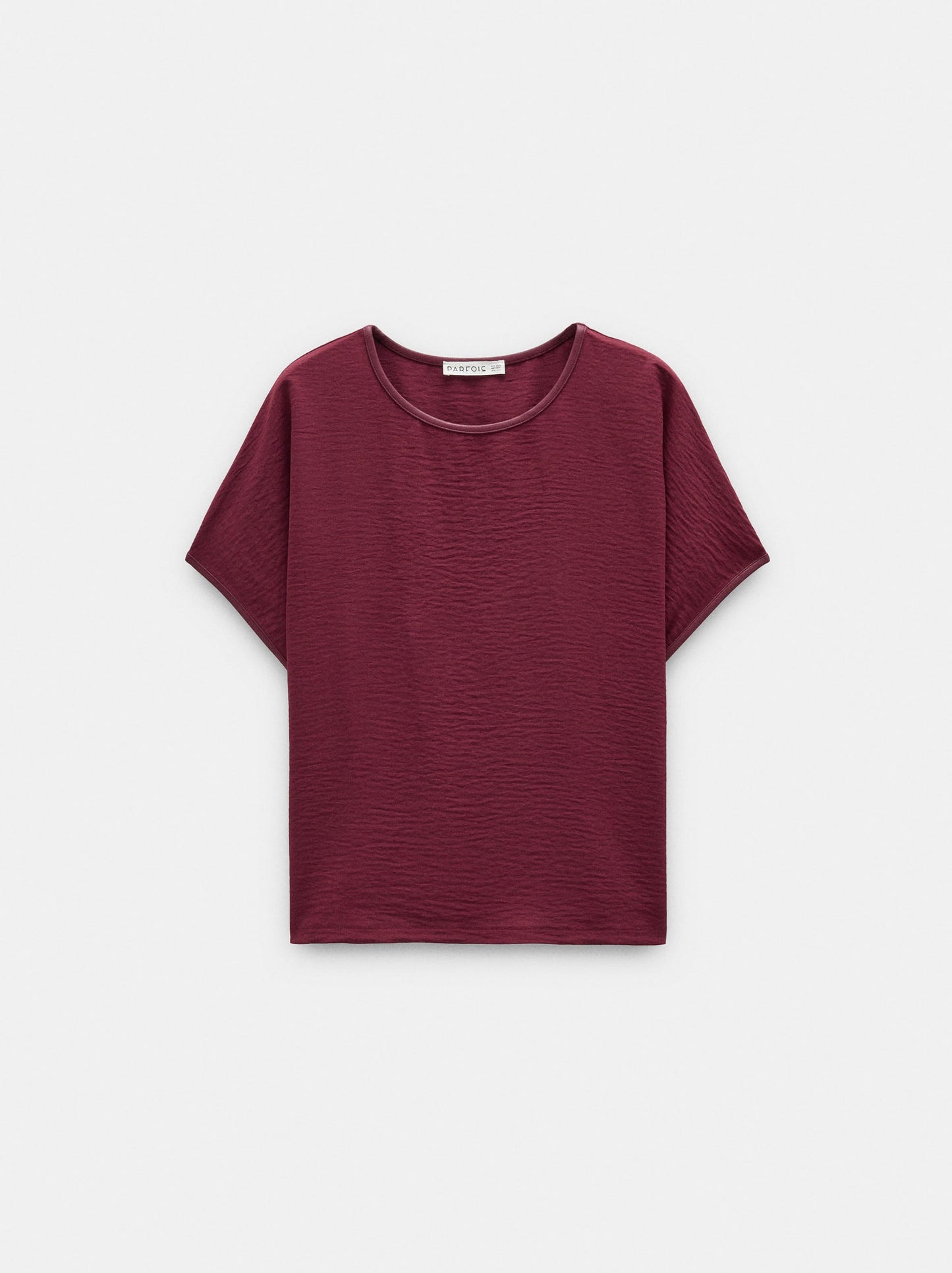 Blouse With Leather-Effect Details