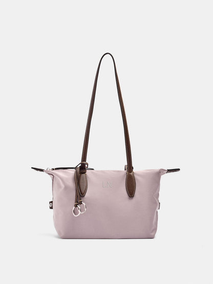 Medium Nylon Shopper Bag With Charm