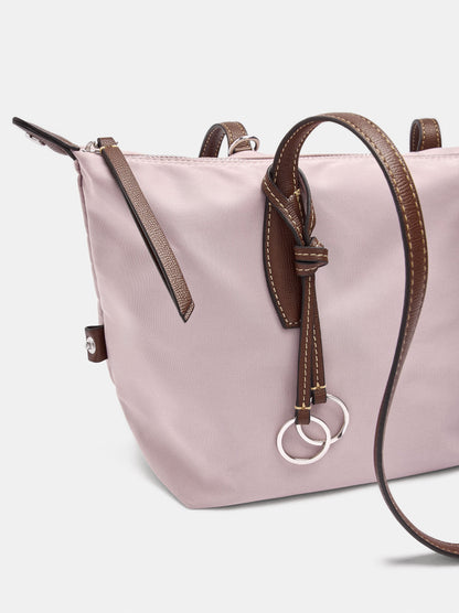 Medium Nylon Shopper Bag With Charm