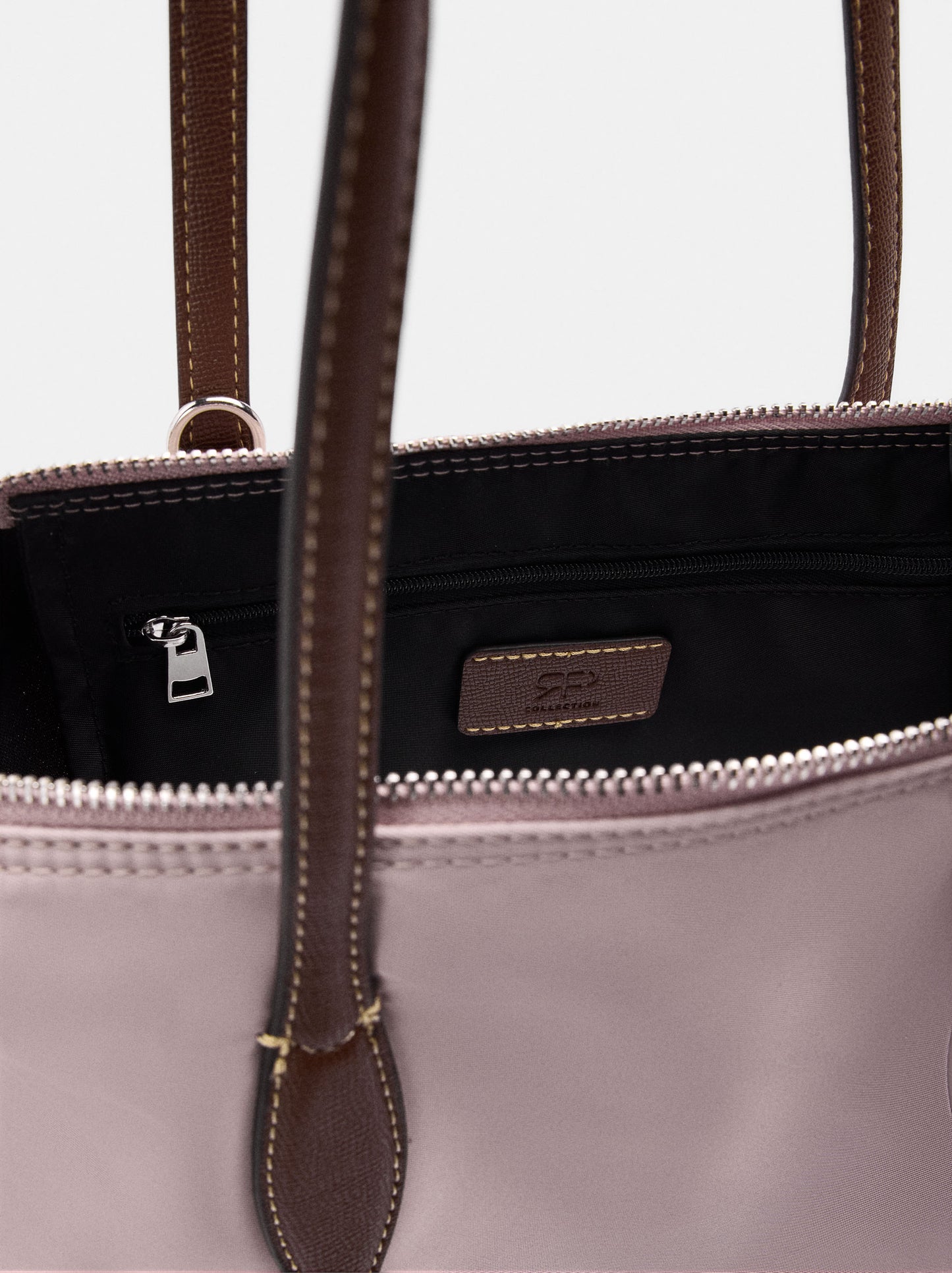 Medium Nylon Shopper Bag With Charm