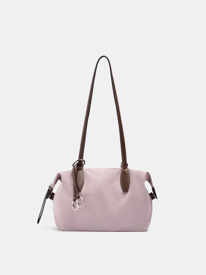 Medium Nylon Shopper Bag With Charm
