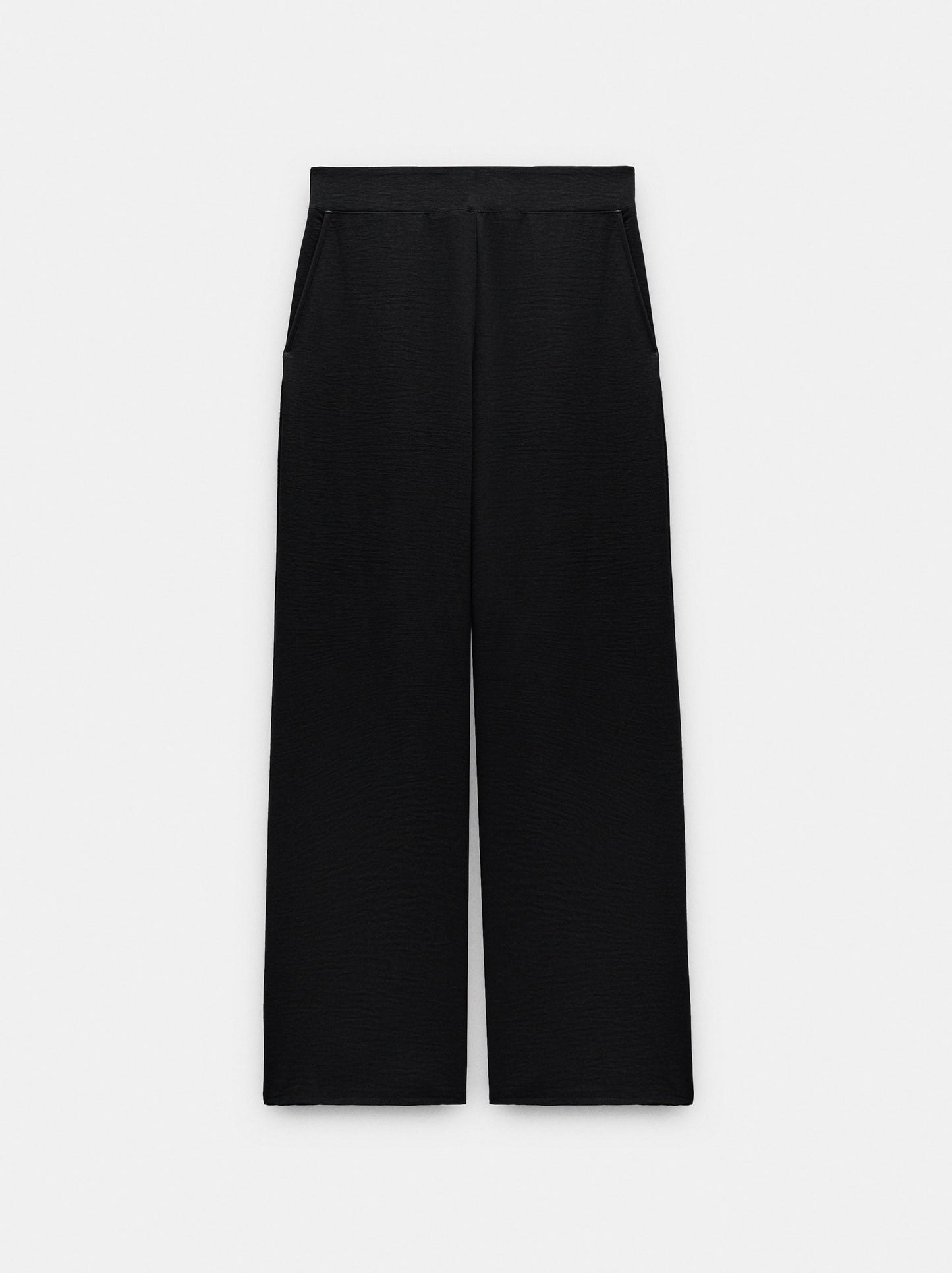 Trousers With Leather-Effect Details
