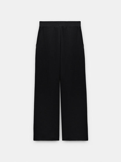Trousers With Leather-Effect Details