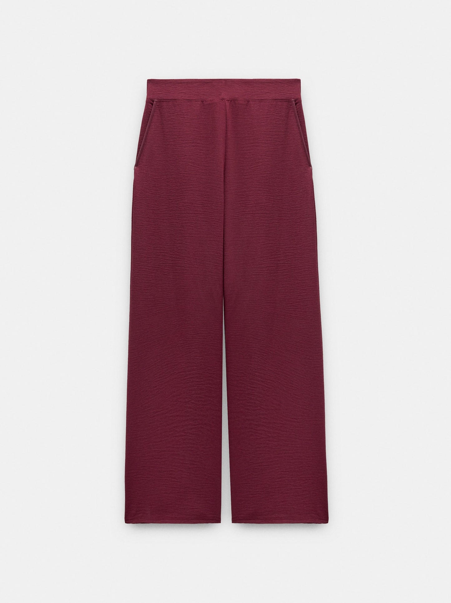 Trousers With Leather-Effect Details