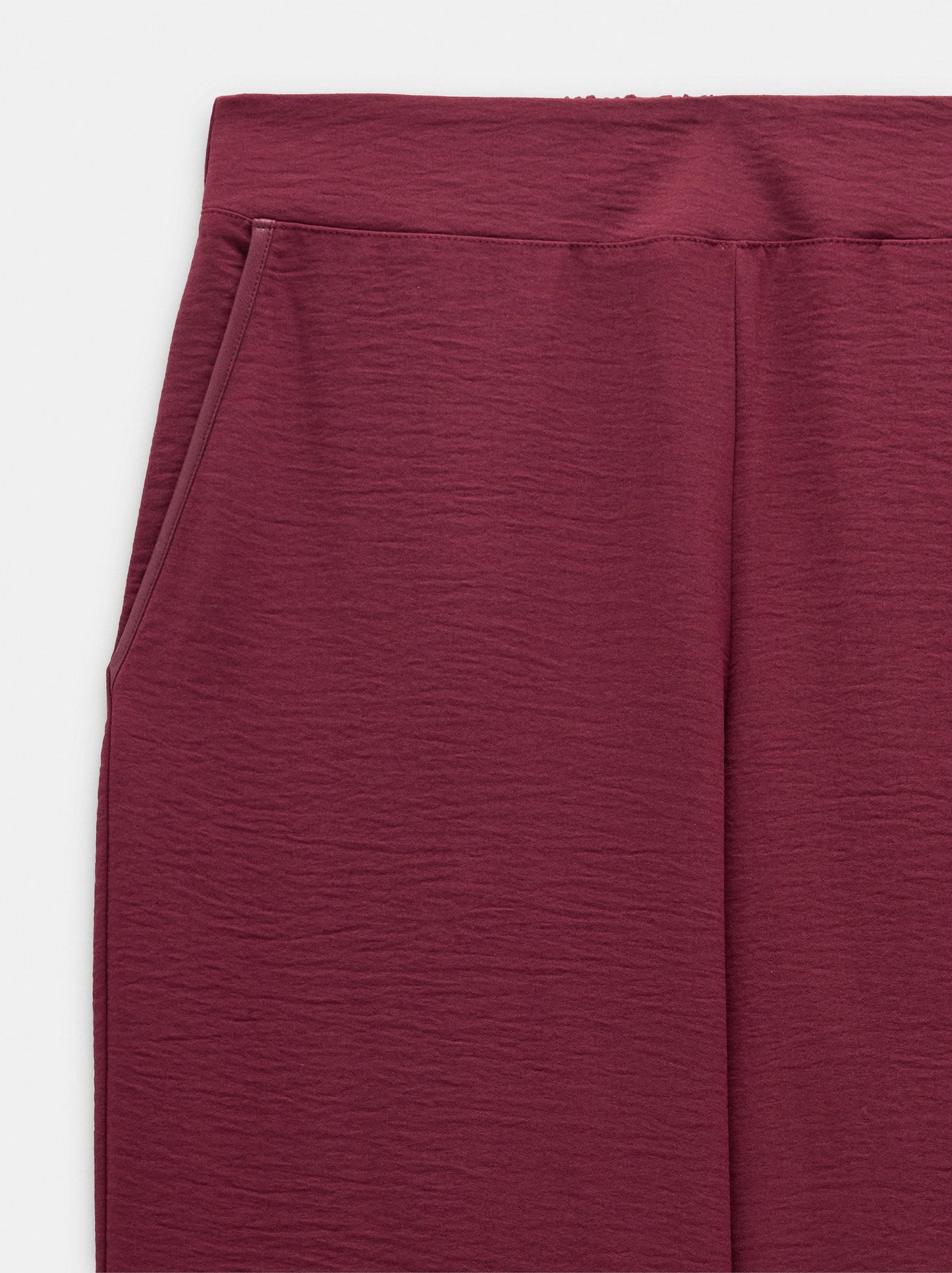 Trousers With Leather-Effect Details
