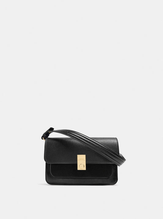 Handbag With Flap And Crossbody Bag