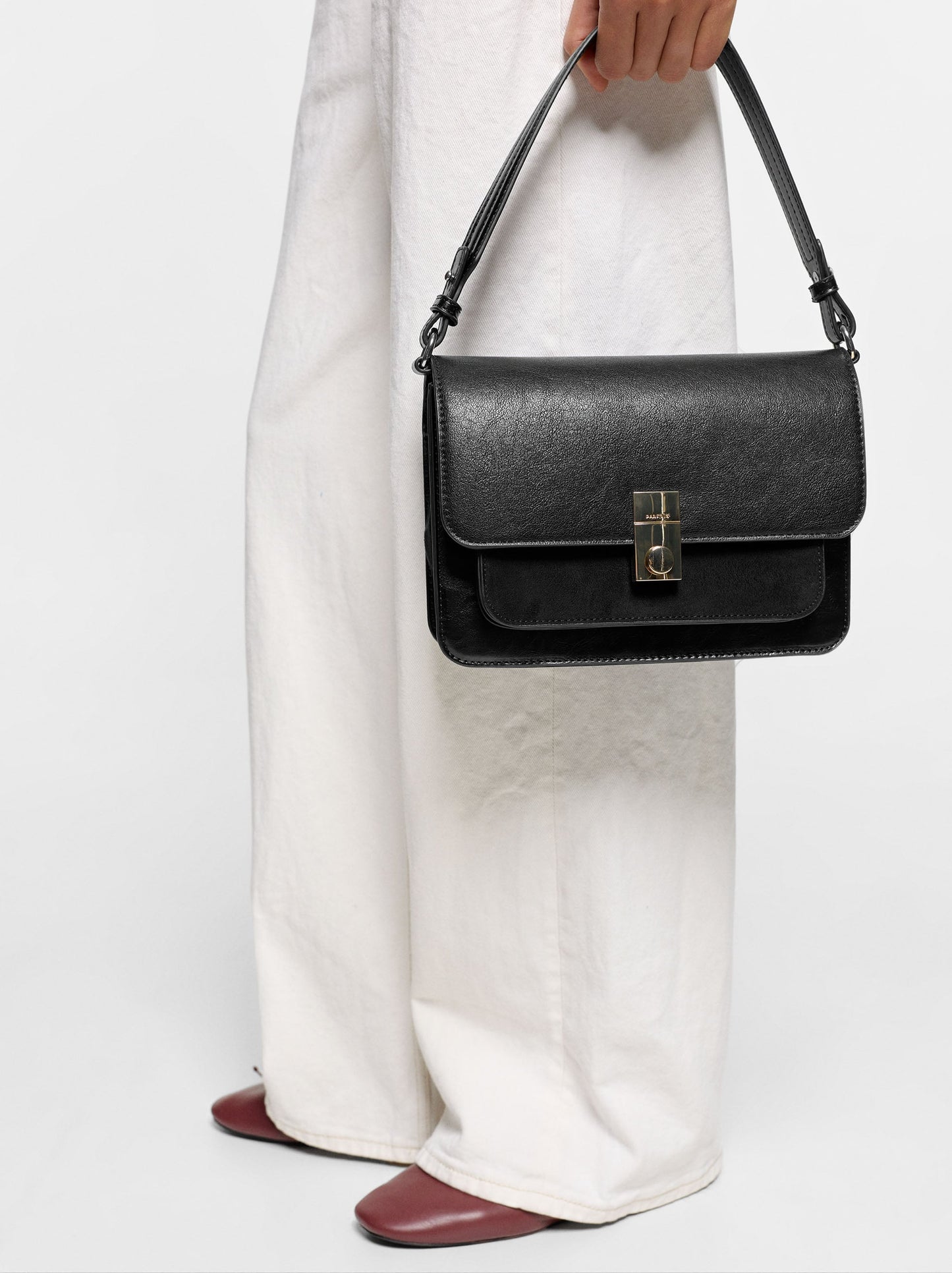 Handbag With Flap And Crossbody Bag