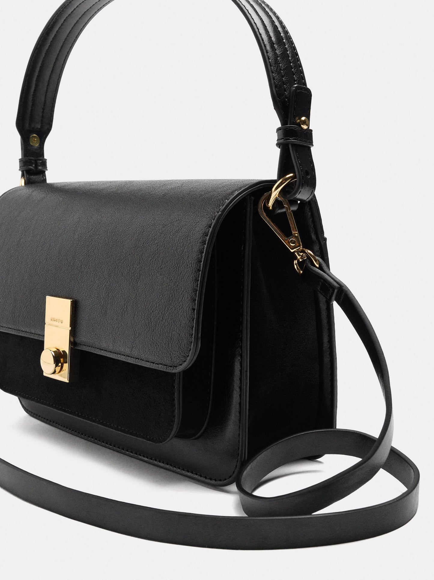 Handbag With Flap And Crossbody Bag