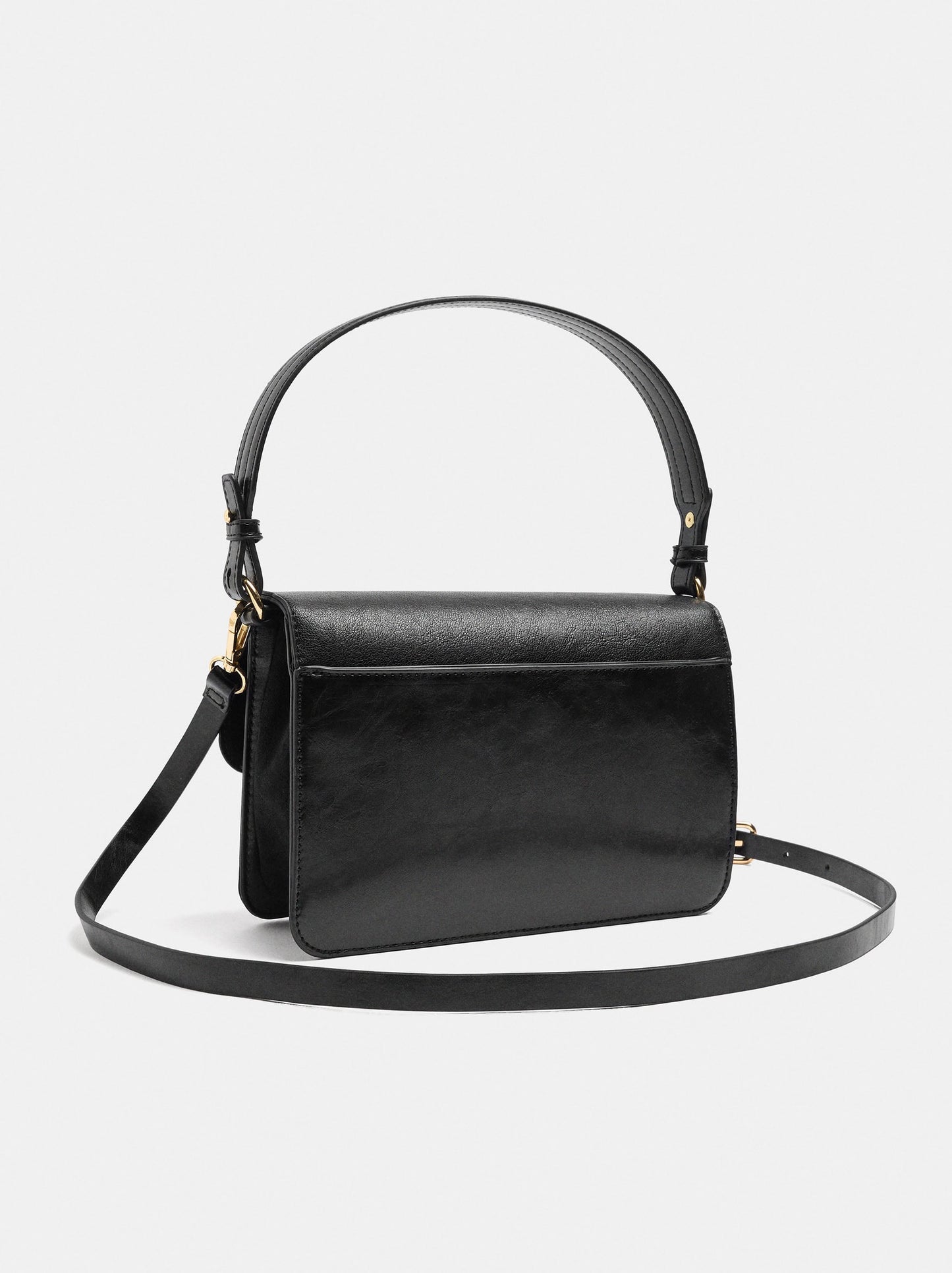 Handbag With Flap And Crossbody Bag
