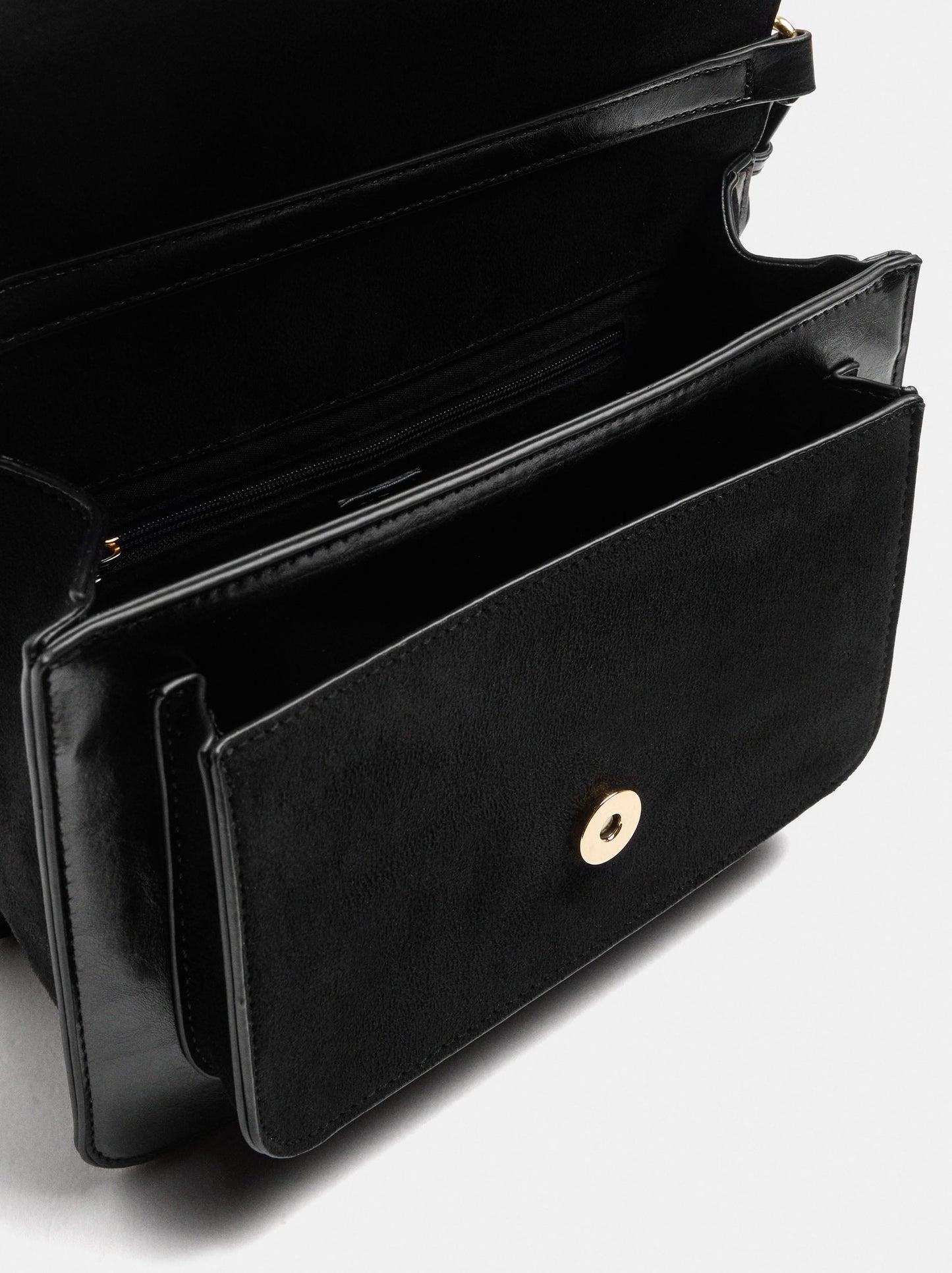 Handbag With Flap And Crossbody Bag