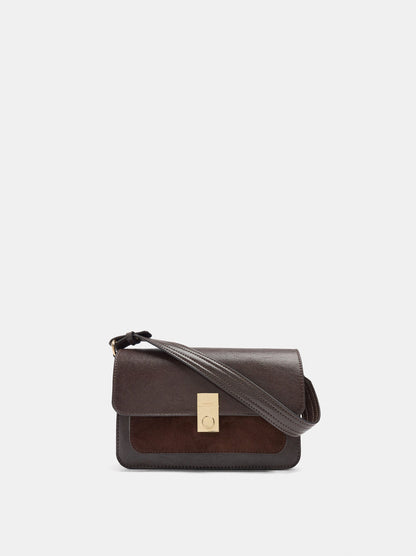Handbag With Flap And Crossbody Bag