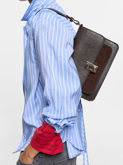 Handbag With Flap And Crossbody Bag