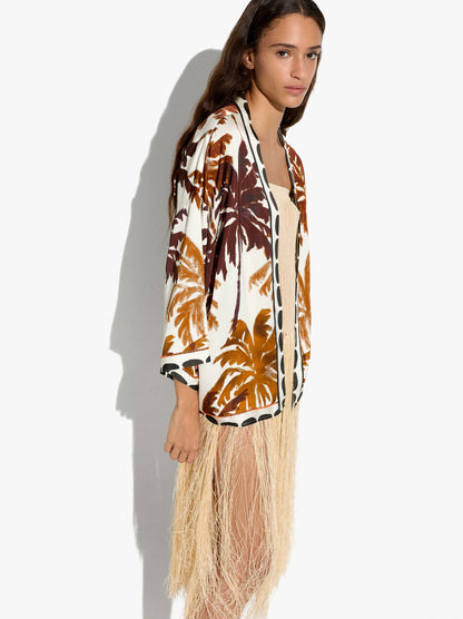 Flowy Printed Kimono