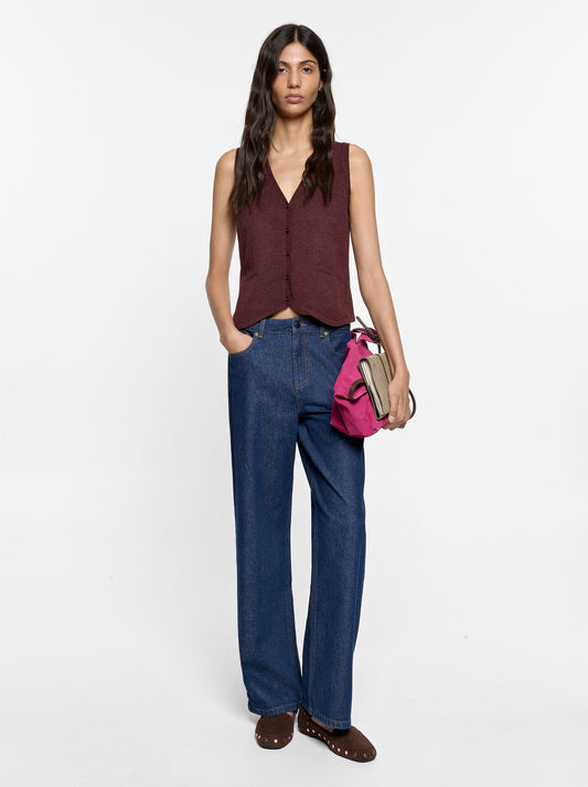V-Neck Knit Vest