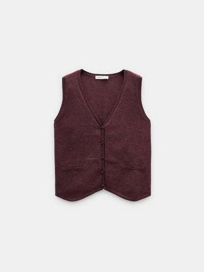 V-Neck Knit Vest