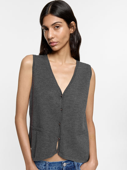 Knit Vest With Pockets