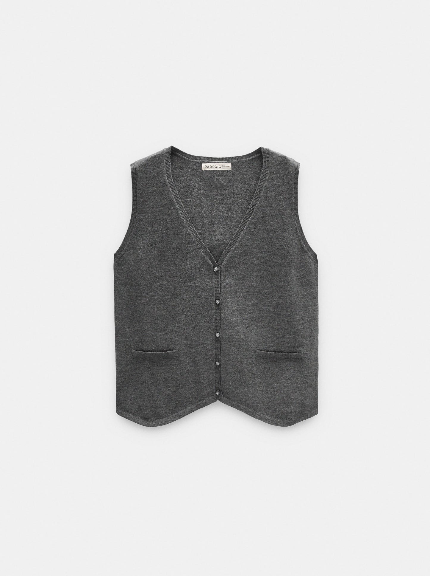 Knit Vest With Pockets