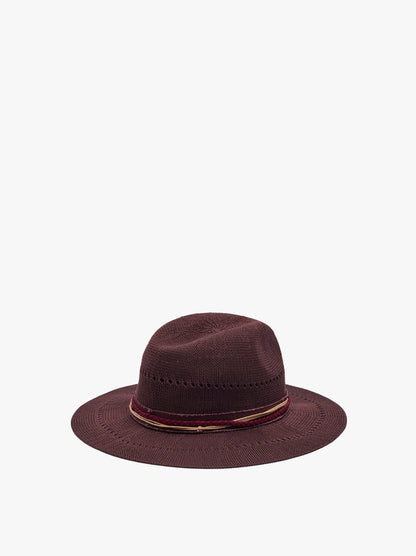 Knit Hat With Braided Cord