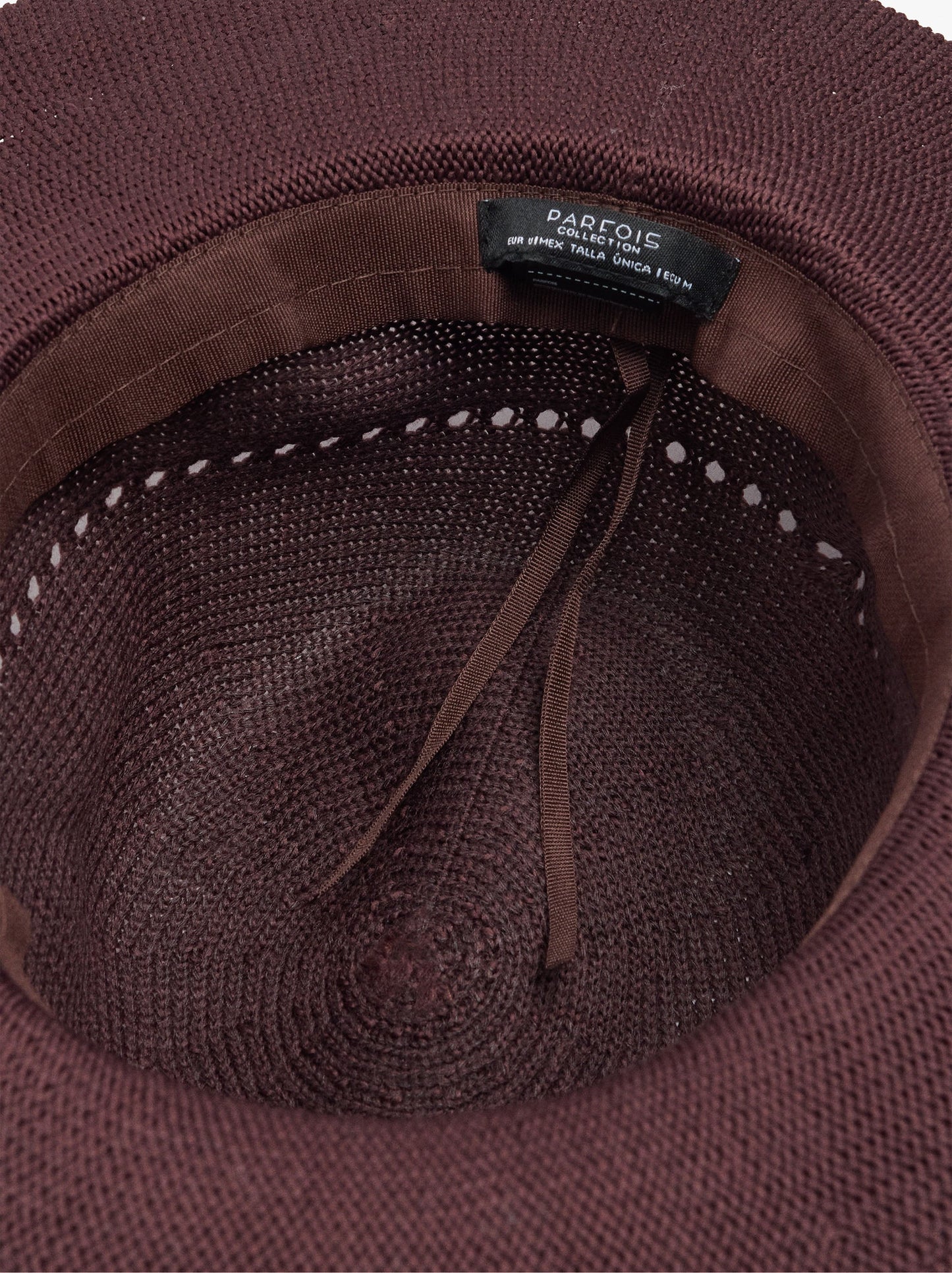 Knit Hat With Braided Cord