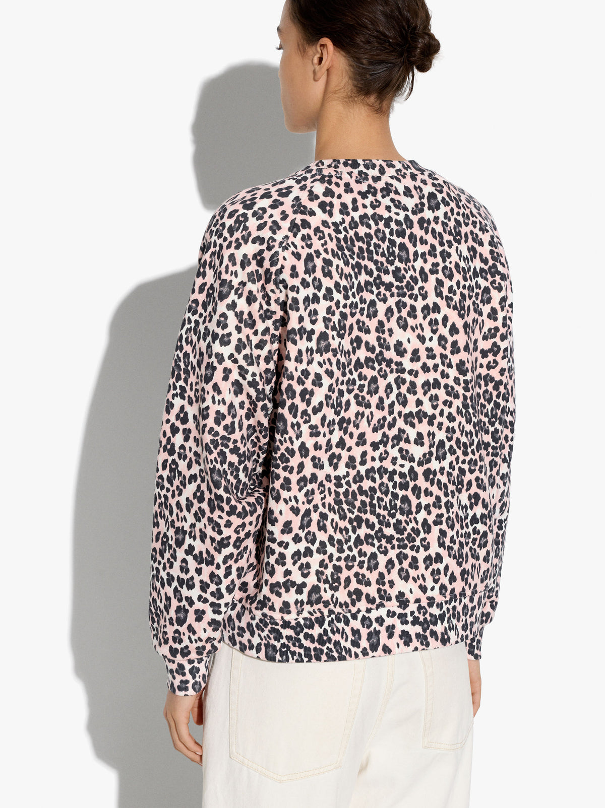 Sweatshirt With Printed Animal Pattern