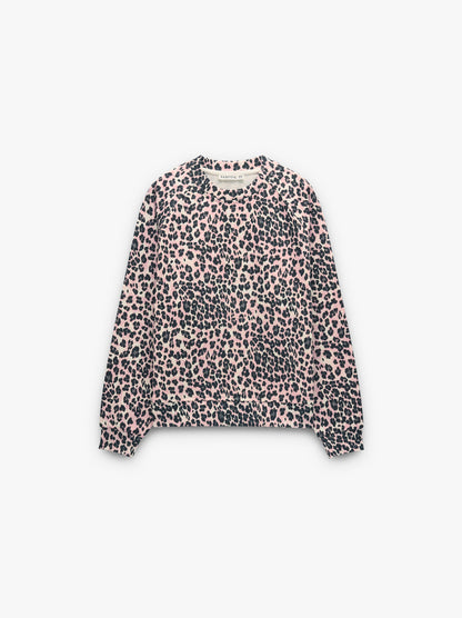 Sweatshirt With Printed Animal Pattern