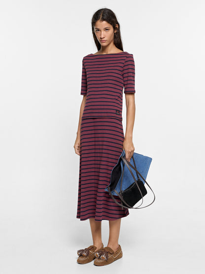 Cotton T-Shirt With Stripes