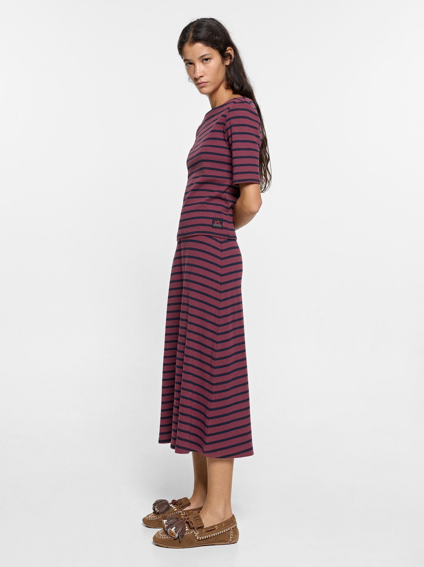 Cotton T-Shirt With Stripes