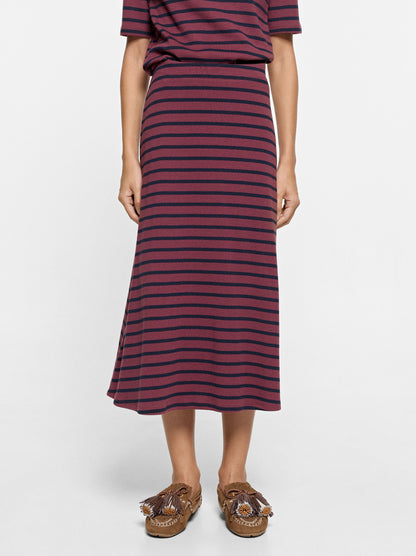 100% Cotton Striped Skirt