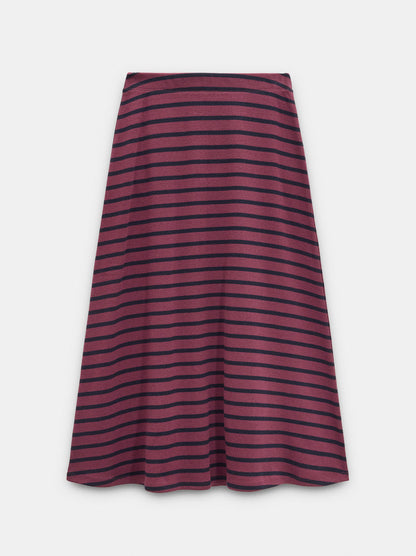 100% Cotton Striped Skirt