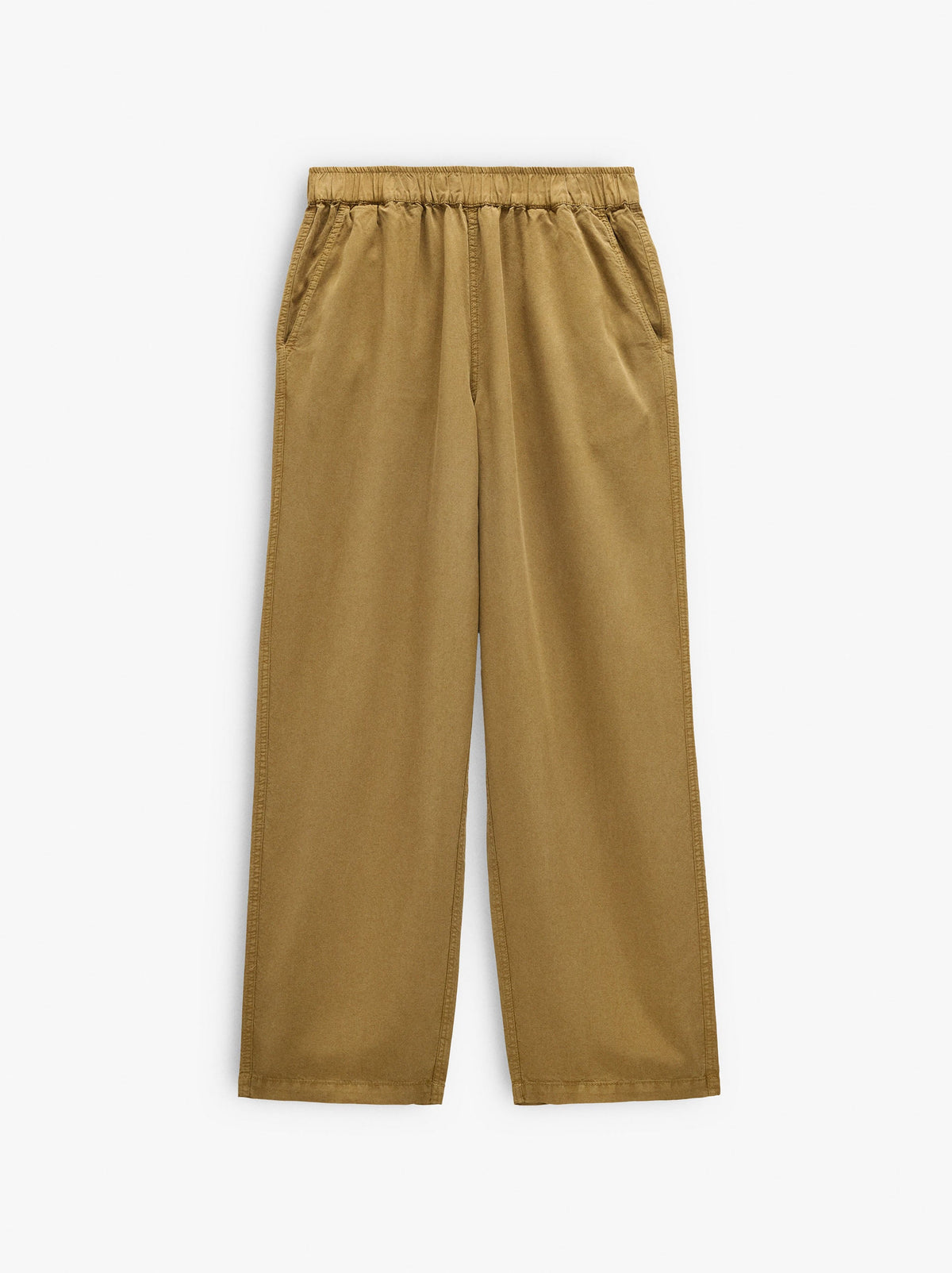 Plain Trousers With 100% Lyocell