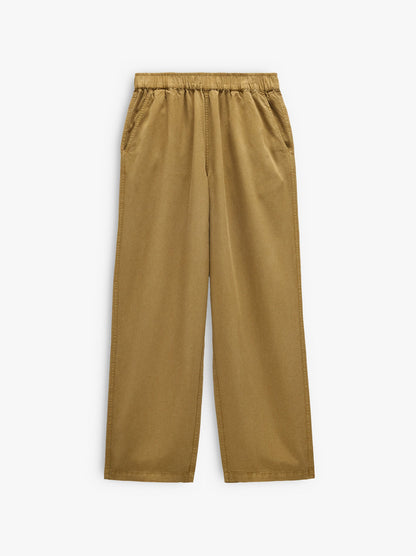 Plain Trousers With 100% Lyocell