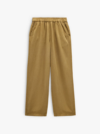 Plain Trousers With 100% Lyocell