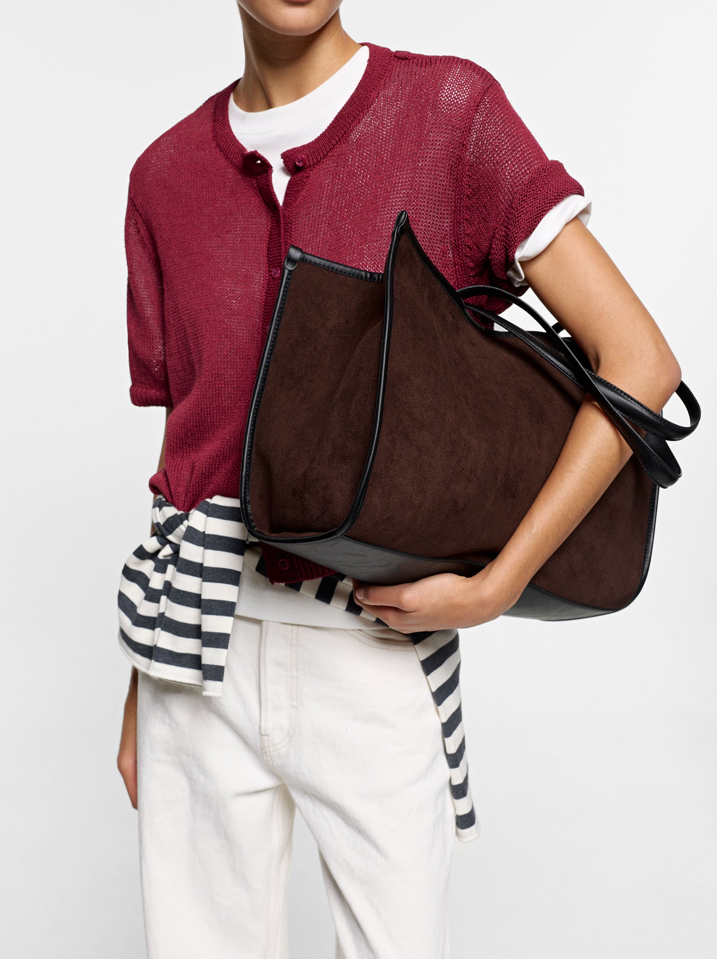 Leather-Effect Shopper Bag
