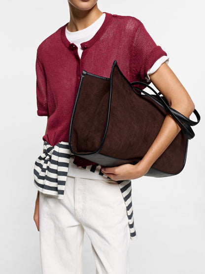 Leather-Effect Shopper Bag